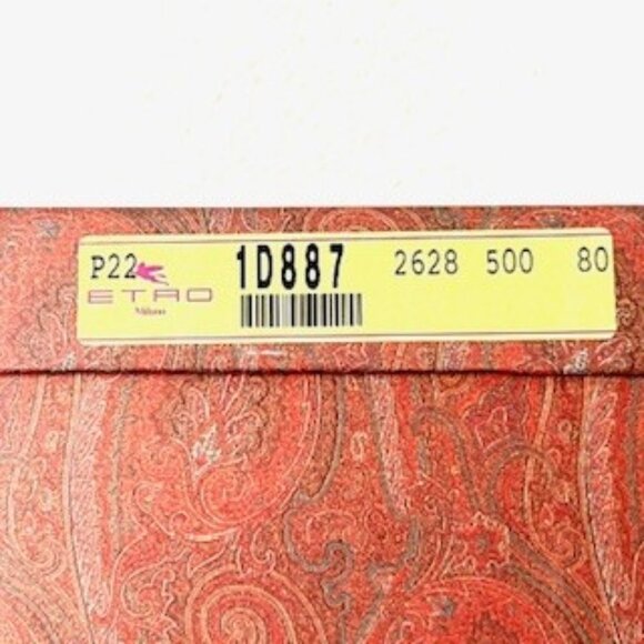 ETRO Milano Lamb Leather Woven Belt with Metal Buckles